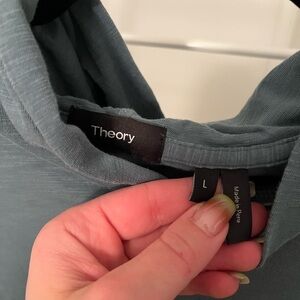 Theory Slate Blue Knit Top